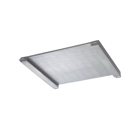 PUA579-CS300 ফ্লোর স্কেল – স্বাস্থ্যকর ব্যবহারের জন্য 300 কেজি লো-প্রোফাইল স্টেইনলেস স্টিল প্ল্যাটফর্ম