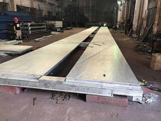 হট dipped galvanized ভারি দায়িত্ব Weighbridge আইশ পরীক্ষার ট্রাক মডুলার movable