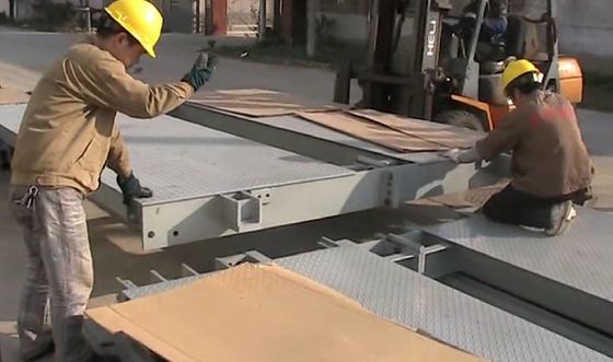 শস্য উদ্ভিদ জন্য Foldable পোর্টেবল Weighbridge বাণিজ্যিক সেমি ট্রাক আইশের