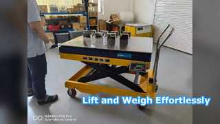 SMARTWEIGH 1000kg মোবাইল কাঁচি লিফট স্কেল